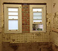This is the bathroom after demolition