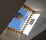 Remote controlled velux skylight