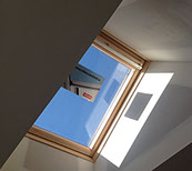 Remote controlled velux skylight