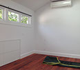 A photo inside new studio over garage