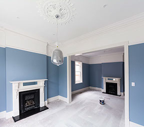 Completed re plastering